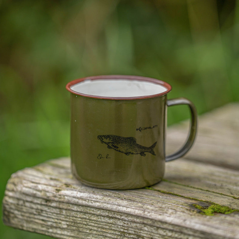 Korum Classic Enamel Barbel Mug